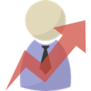 Business, motivation, worker, user, productivity, person IndianRed icon