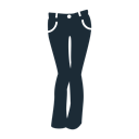 trousers, lady, clothing, woman, Clothes, geans, pants Black icon