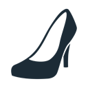 lady, Clothes, footwhear, Boot, high heeled Black icon
