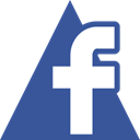 Social, Facebook, triangle, media Icon