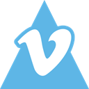 media, Social, triangle, Vimeo CornflowerBlue icon