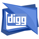 square, media, Logo, Social, Digg CornflowerBlue icon