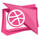 Dribble, dribbble, Social, Ball, media PaleVioletRed icon