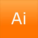 adobe, Cs, ilustrador, Design, Draw, Cc, Cs6 DarkOrange icon