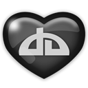 media, Deviantart, Social Black icon