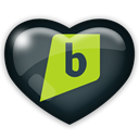 Social, media, Brightkite Black icon