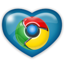 chrome, Social, media Black icon