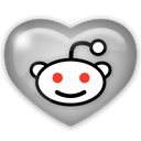 media, Reddit, Social Black icon