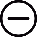 Minus Sign, interface, maths, mathematical, Mathematics Symbol Black icon