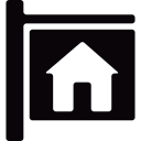 House Silhouette, interface, house, Home Outline, House Sign, House Outline Black icon