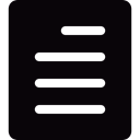 document, interface, text icon, Archive Black icon