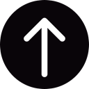 up arrow, Arrows, Direction, Directional Sign Black icon