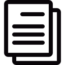 interface, Document File, document, Word Document Black icon
