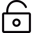 Unlocked, interface, padlock, Unlock Black icon