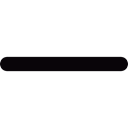 line, mathematics, maths, Minus Sign, interface, Mathematics Symbol Black icon