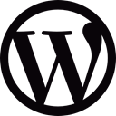 Social, Website Creator, Wordpress, wordpress icon Black icon