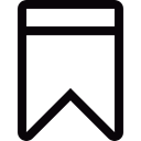 Ribon Icon, Ribbon, shapes, Flag Outline Black icon