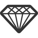 Diamond Icon, commerce, Diamonds, Jewelry DarkSlateGray icon