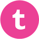 pink, Social, round, media, Tumblr DeepPink icon
