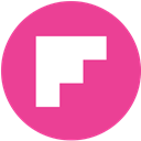 Flipboard, pink, media, Social, round Icon
