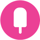 Fancy, media, round, pink, Social DeepPink icon