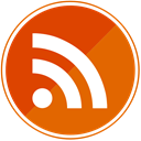 Orange, Social, share, Rss Chocolate icon