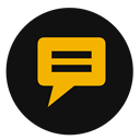 Comment, Chat, Bubble, Message, Communication Black icon