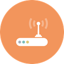 wifi modem, technology, Modem, router, Device, internet, Wifi SandyBrown icon
