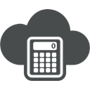 calculator, Accountant, Accounting, calculate, Cloud computing, calculation, Cloud DarkSlateGray icon
