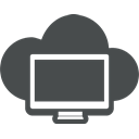 monitor, Cloud, Cloud computing, Display, Imac, screen, computer desktop Icon