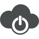 Cloud, on, off, off on, power button, power, Cloud computing Icon