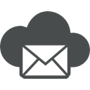 envelope, Email, mail, Letter, Cloud, Communication, Closed DarkSlateGray icon