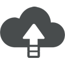 upload, Cloud, update, sync, Up, Arrow, Cloud computing DarkSlateGray icon