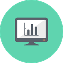 chart, charts, graph, Diagram, monitor, Analysis, graphs MediumAquamarine icon