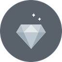 luxury, gem, sparkle, diamond, value, wealth DimGray icon