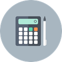 calculation, calculate, Accountant, math, calculator, pencil, Accounting Icon