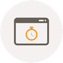 web page, window, page speed, speed, speedometer, stopwatch, Browser WhiteSmoke icon