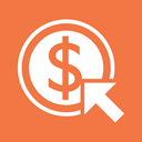 Pointer, Arrow, coin, Money, Dollar Coral icon