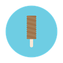 Dessert, Cream, Ice, stick, Chocolate SkyBlue icon
