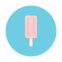 Cream, Ice, strawberry, Dessert, stick SkyBlue icon