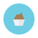 Dessert, Chocolate, cup, Cream, Ice SkyBlue icon