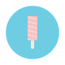 Ice, stick, Cream, strawberry, Dessert SkyBlue icon