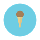 Ice, Chocolate, Cream, Dessert, cone SkyBlue icon