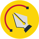 Edit, tools, Pen, Gear, tool Gold icon