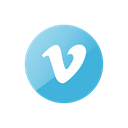 Vimeo, blog, youtube like, upload, video Black icon