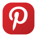 Logo, pinterest, pin, Social Firebrick icon