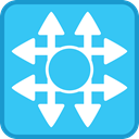 visio, program, stencil, networking, switch, Cisco MediumTurquoise icon
