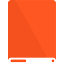 drive, White, Do OrangeRed icon