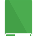 drive, green, White Icon