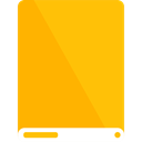 White, drive, Amber Gold icon